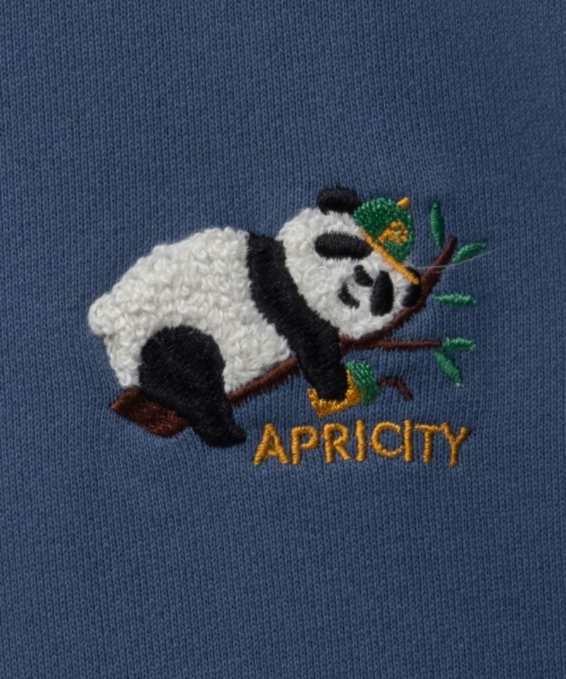 裏毛アニマル刺繍スウェット メンズ