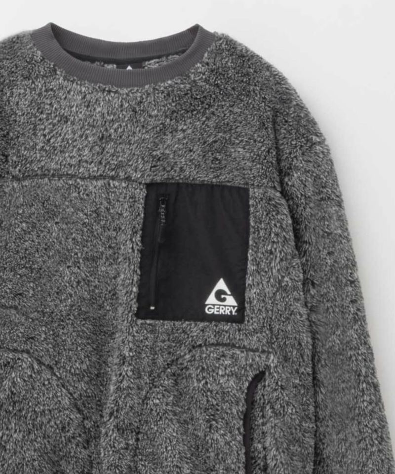 GERRY  ボアフリースクルーネック メンズ商品画像-1
