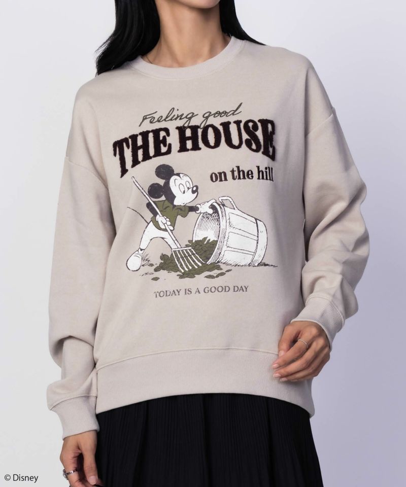 Disney / サガラ刺繍裏起毛トレーナー レディース商品画像-1