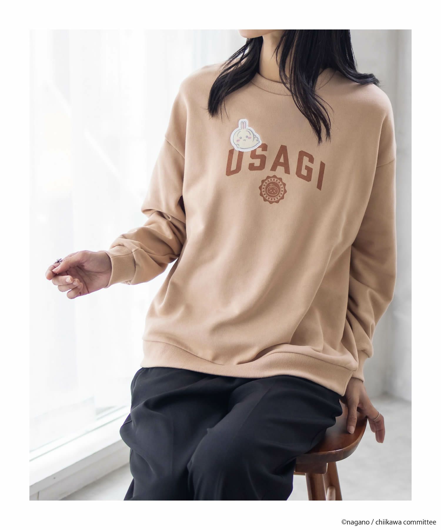 ちいかわ トレーナー うさぎ レディース商品サムネイル-5