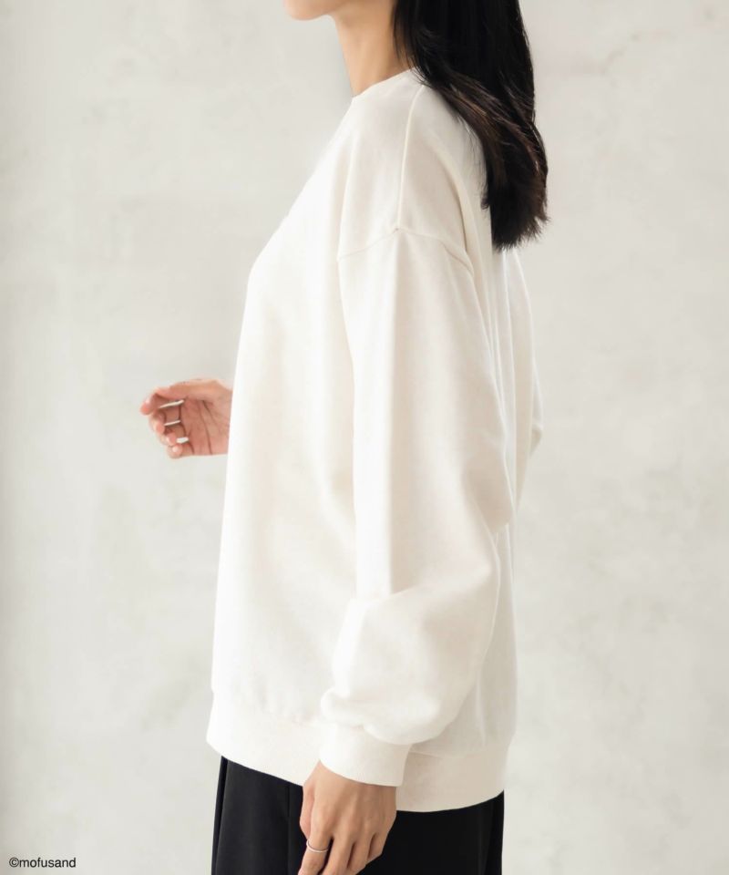 [期間限定価格]mofusand サメにゃんプリントトレーナー レディース商品画像-3