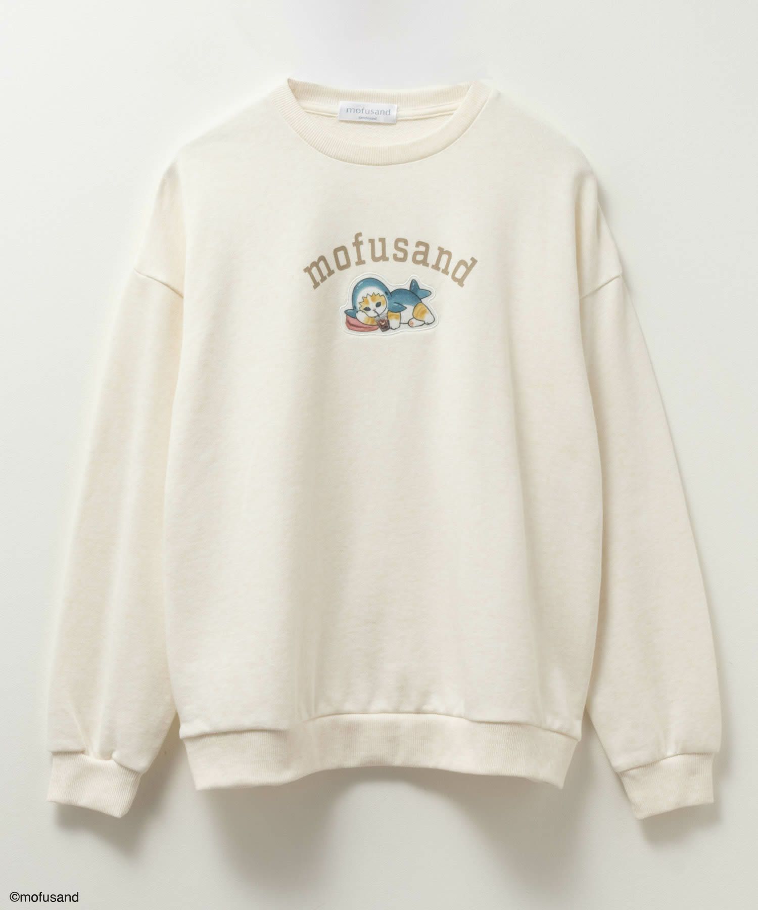 mofusand サメにゃんプリントトレーナー レディース商品サムネイル-11