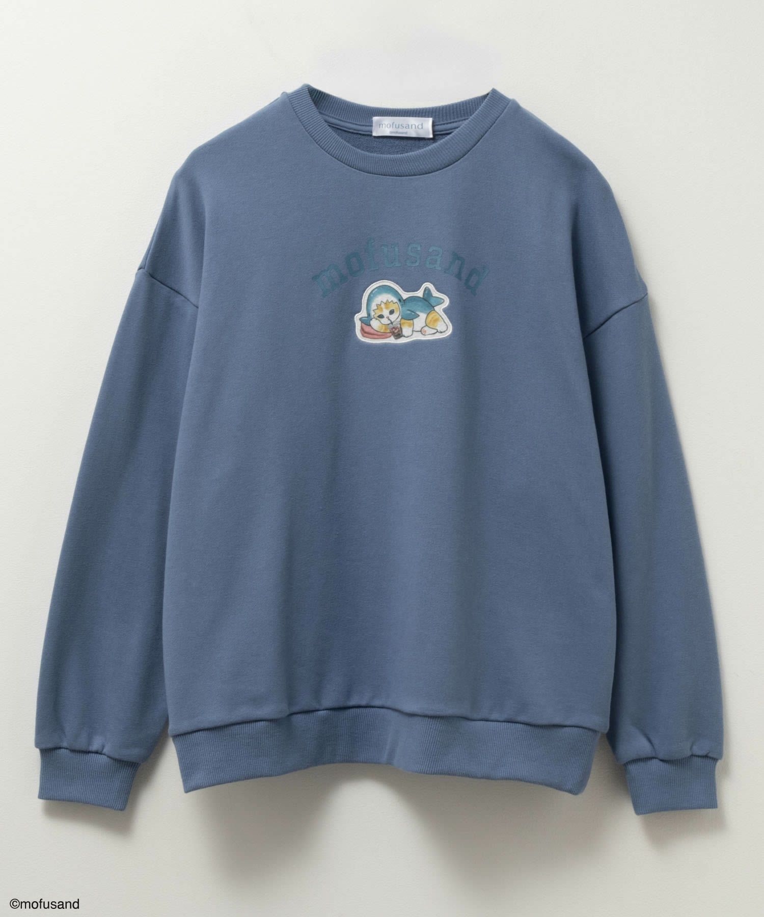 mofusand サメにゃんプリントトレーナー レディース商品サムネイル-13