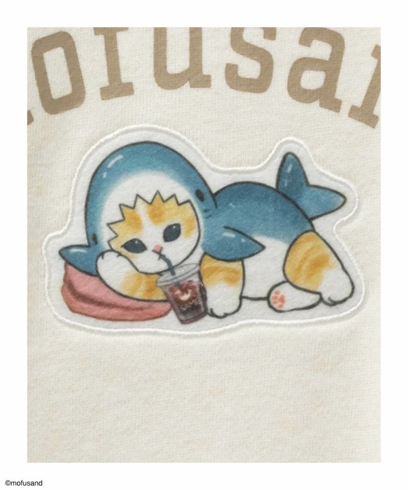 [期間限定価格]mofusand サメにゃんプリントトレーナー レディース商品画像-15