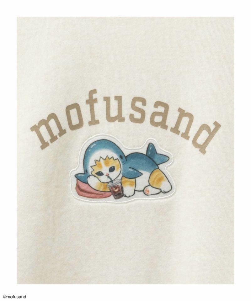 [値下げ]mofusand サメにゃんプリントトレーナー レディース