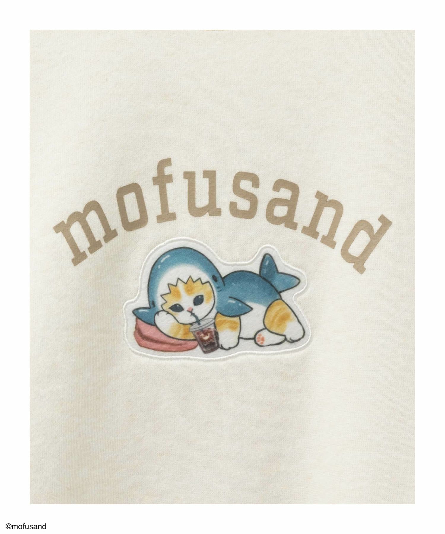 mofusand サメにゃんプリントトレーナー レディース商品サムネイル-16