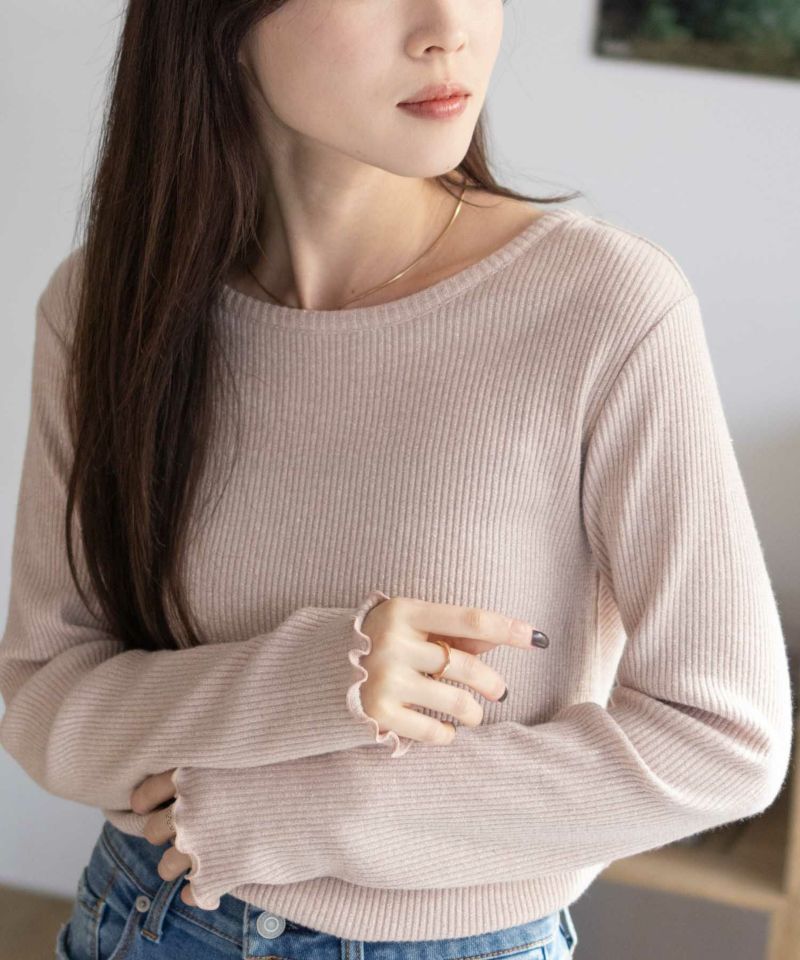 Howdy Marie  ラメリブカットソー レディース メール便 対応商品商品画像-3