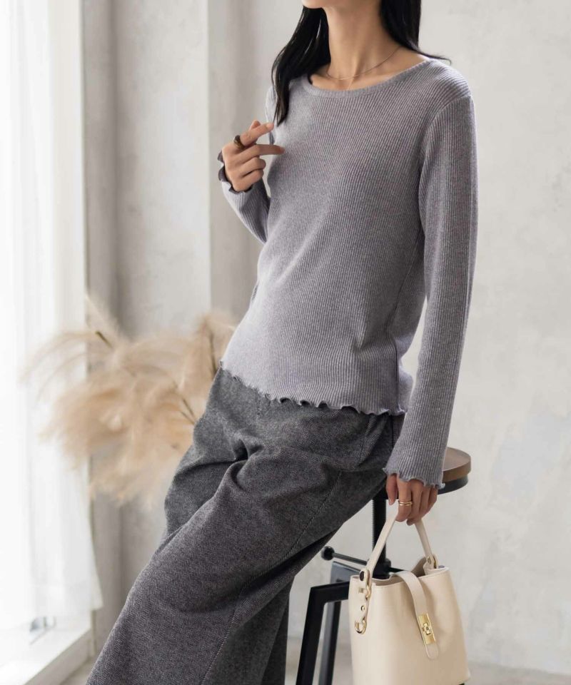 Howdy Marie  ラメリブカットソー レディース メール便 対応商品商品画像-14