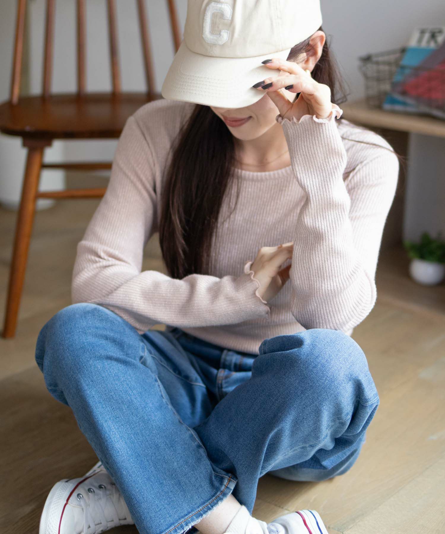 Howdy Marie ラメリブカットソー レディース ネコポス 対応商品