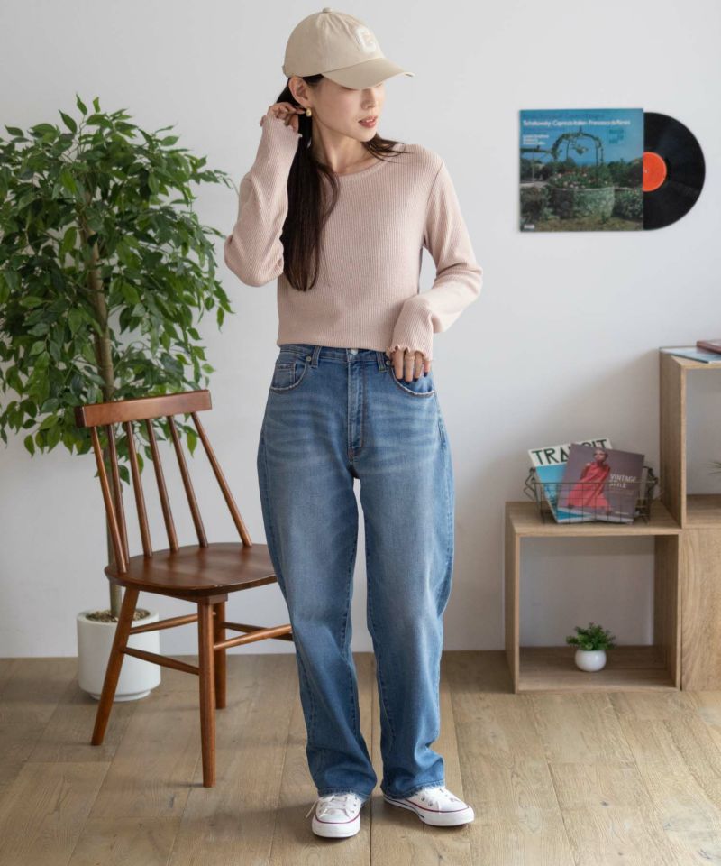 Howdy Marie  ラメリブカットソー レディース メール便 対応商品商品画像-20