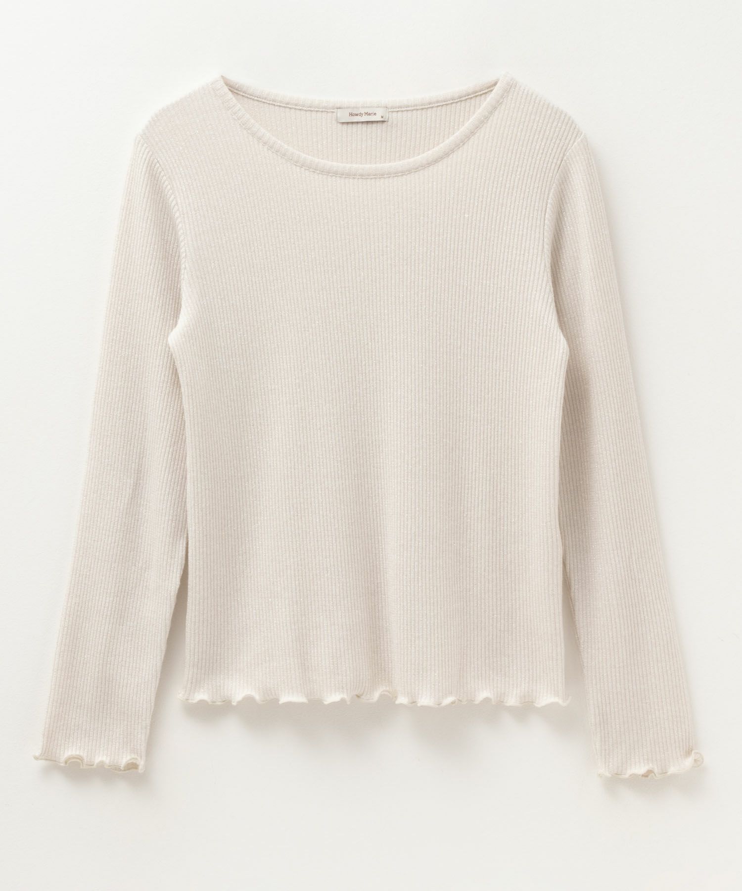 Howdy Marie ラメリブカットソー レディース ネコポス 対応商品