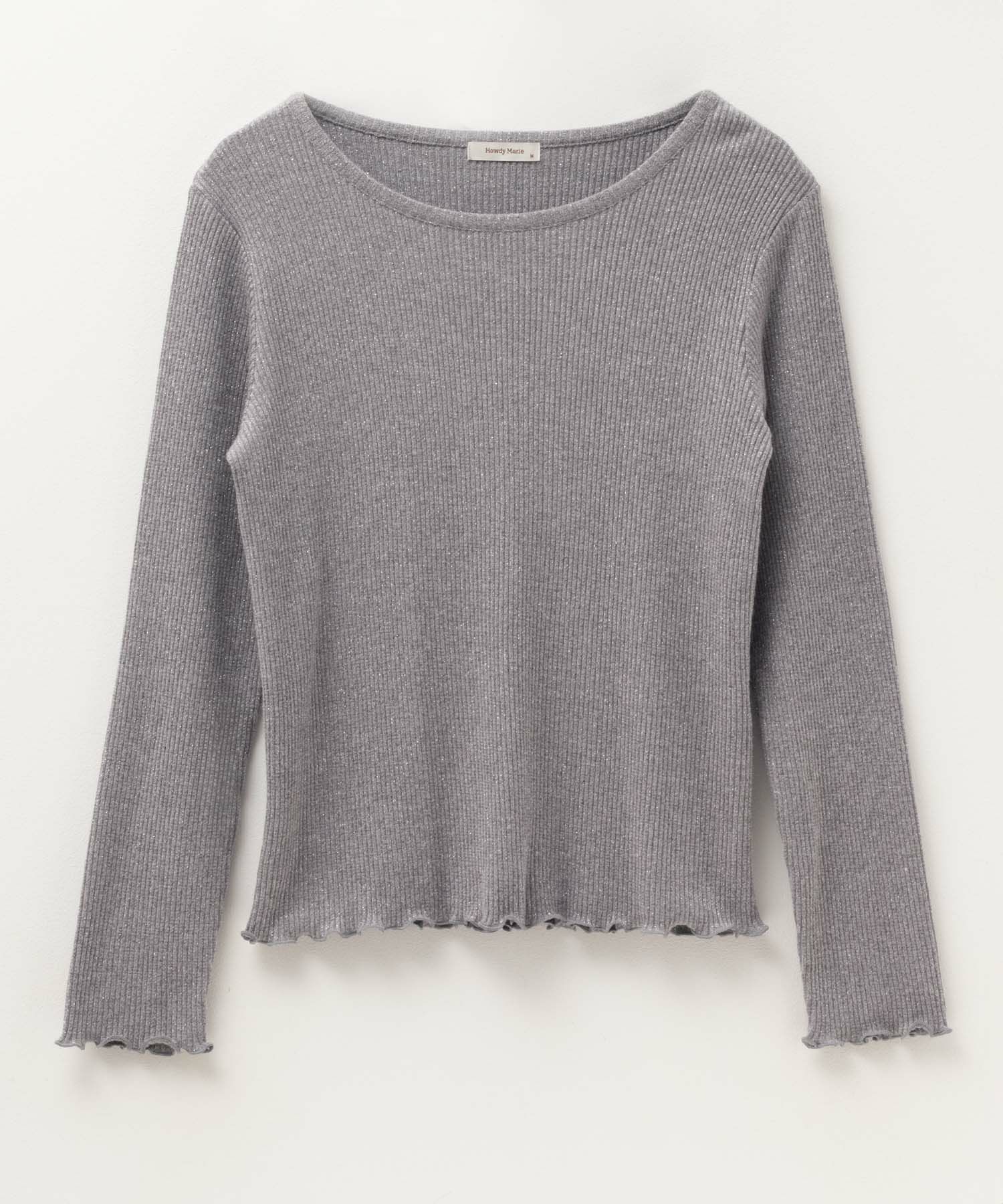 Howdy Marie ラメリブカットソー レディース ネコポス 対応商品