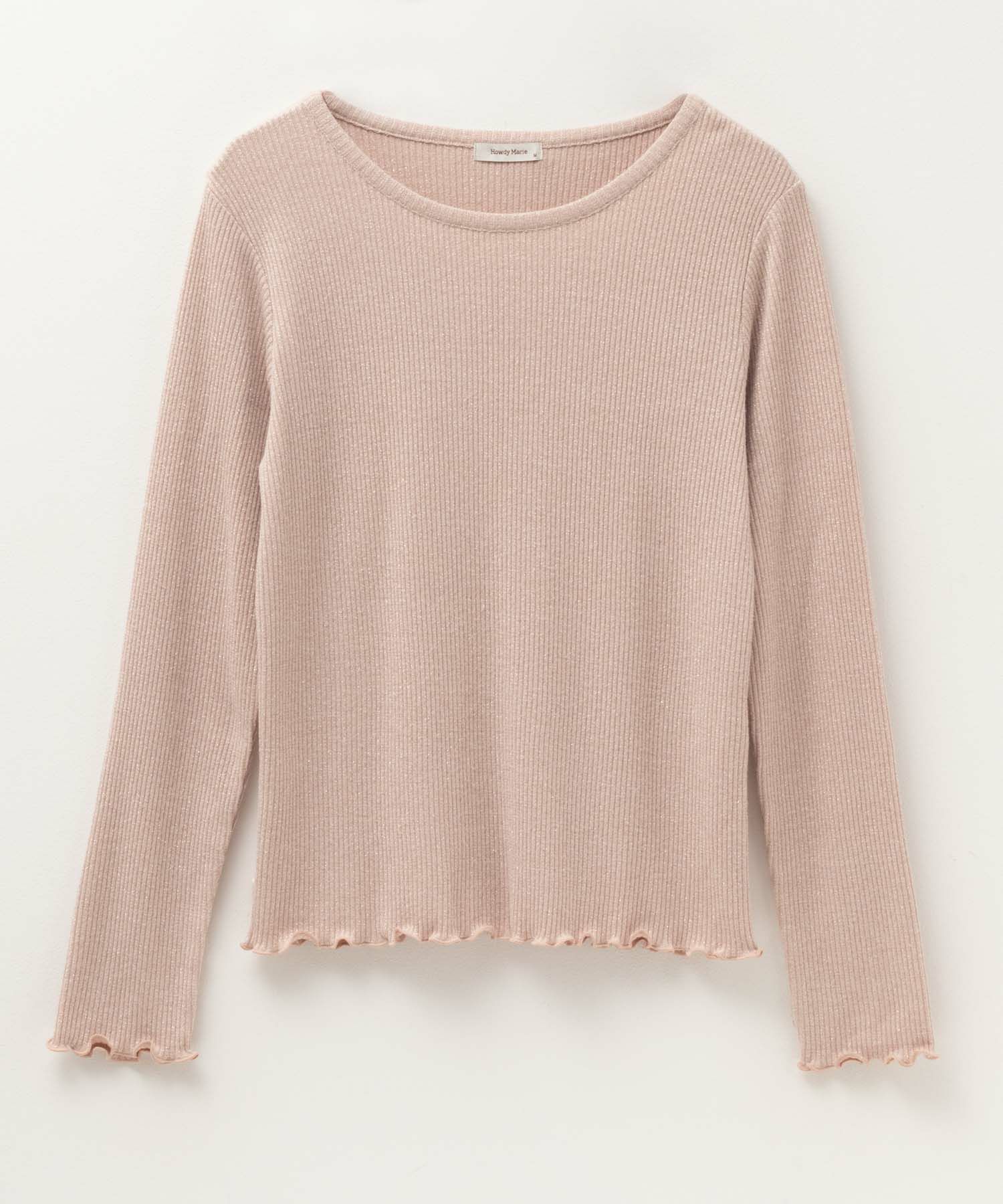 Howdy Marie ラメリブカットソー レディース ネコポス 対応商品