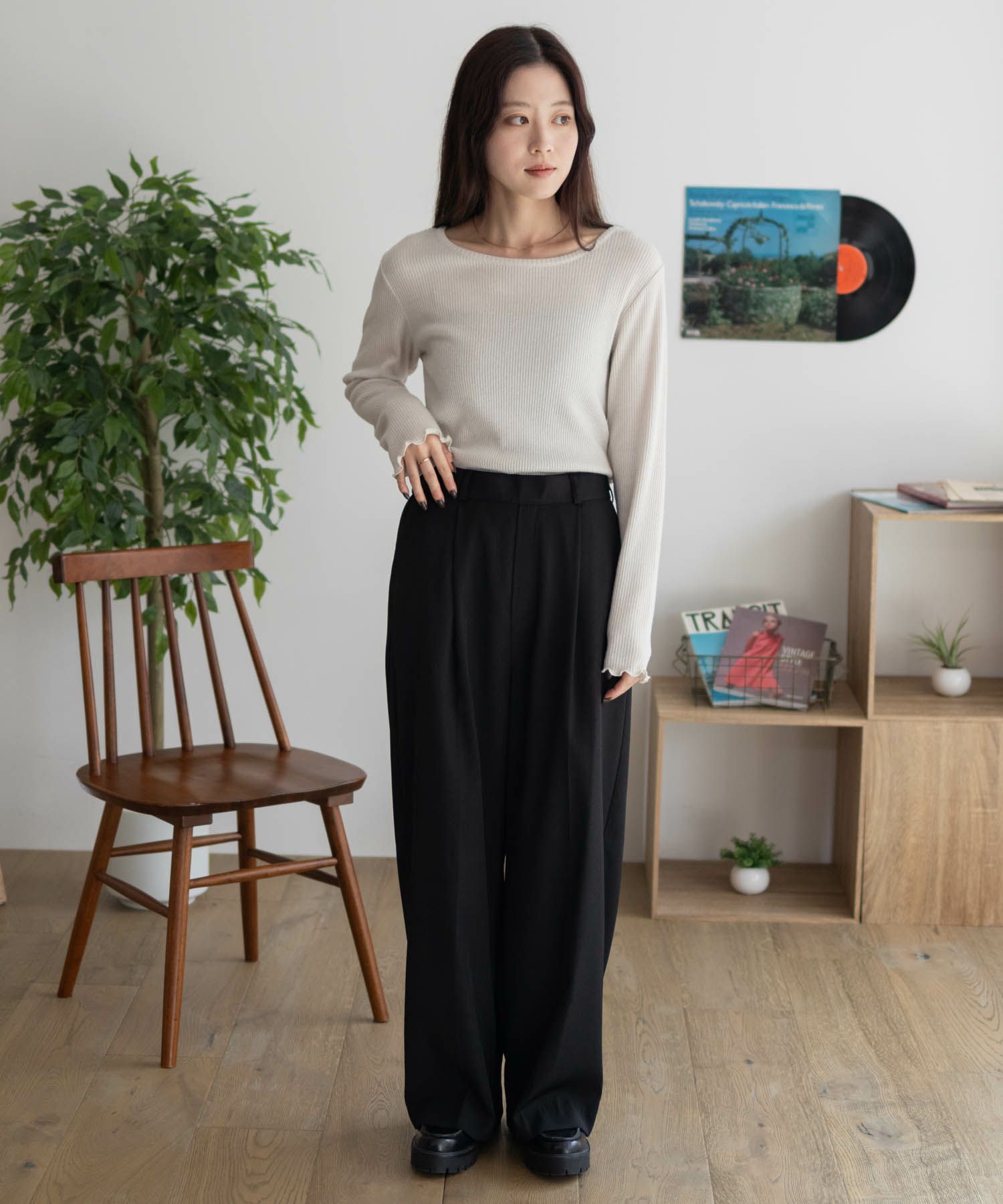 Howdy Marie ラメリブカットソー レディース ネコポス 対応商品