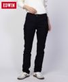 EDWIN インターナショナルベーシック BODY FIRE ゆったりストレート デニムパンツ レディース