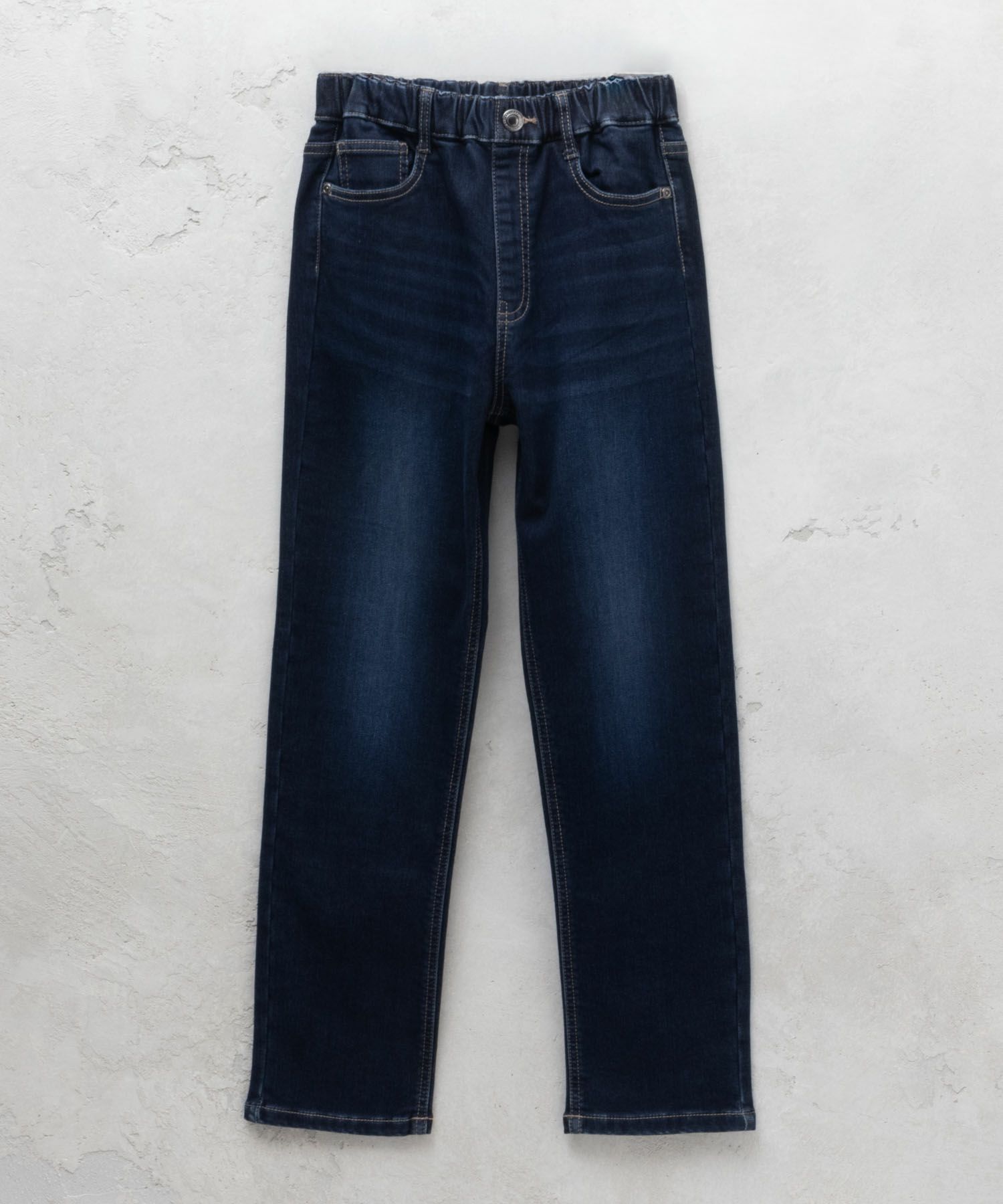 NAVY 温℃ 裏起毛 デニムレギュラーストレート キッズ商品サムネイル-19