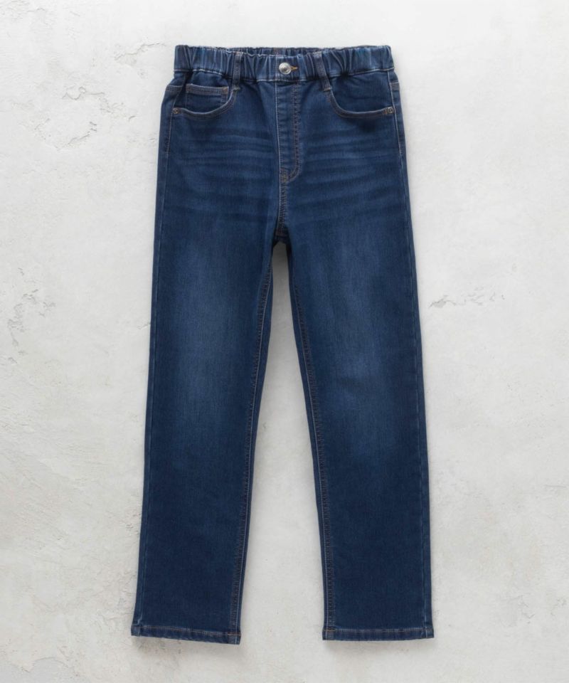 NAVY 温℃ 裏起毛 デニムレギュラーストレート キッズ商品画像-21