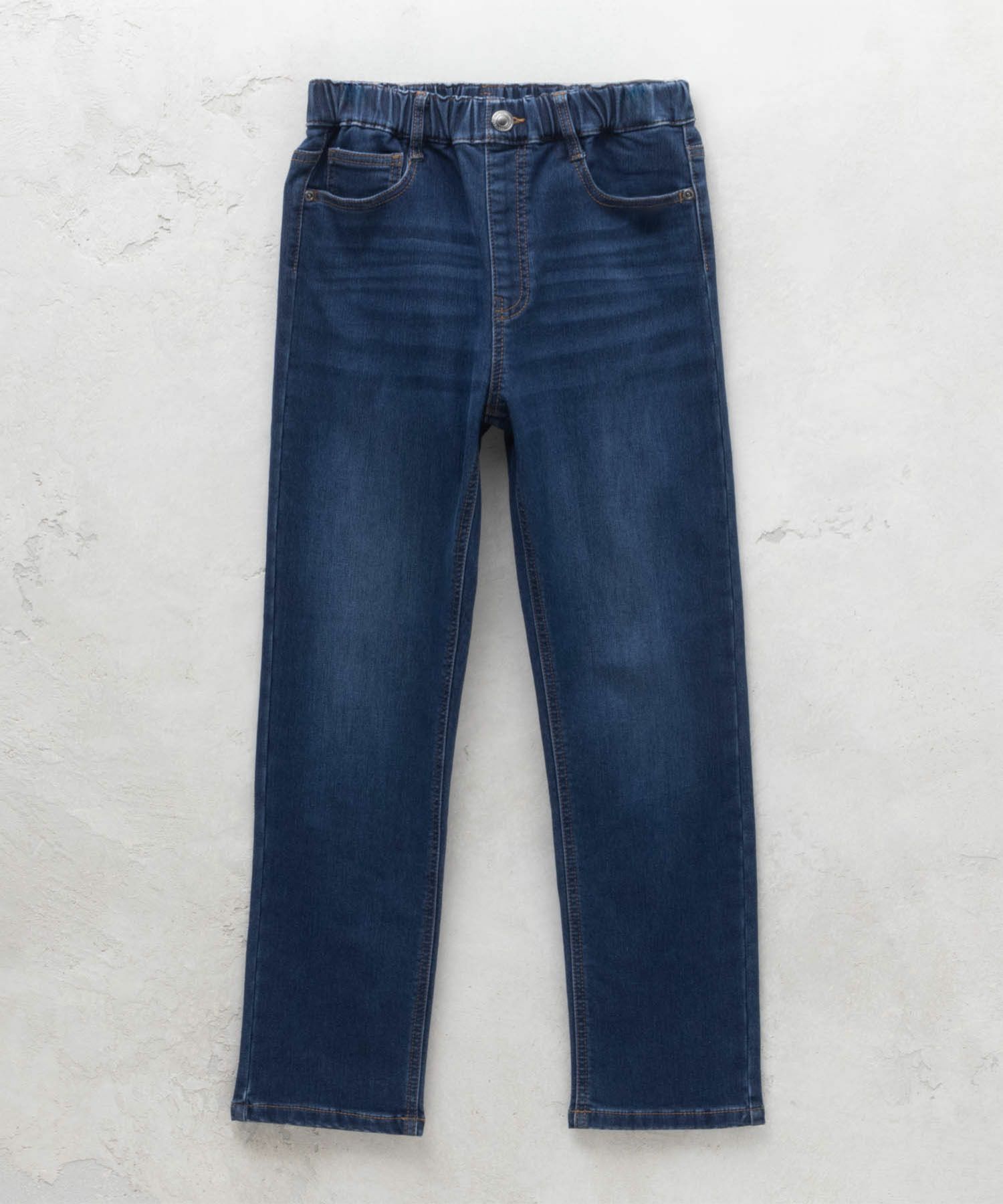 NAVY 温℃ 裏起毛 デニムレギュラーストレート キッズ商品サムネイル-21
