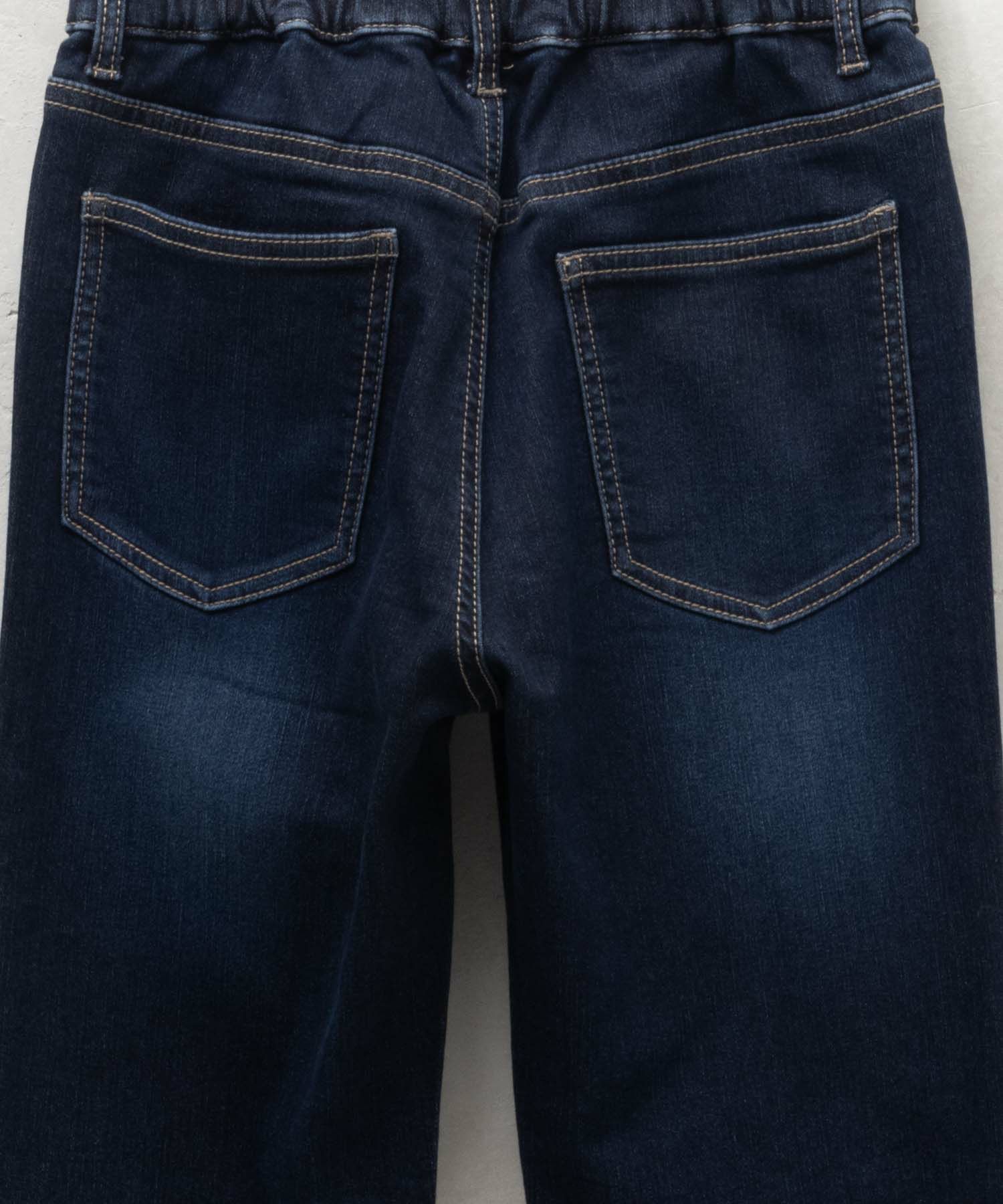 NAVY 温℃ 裏起毛 デニムレギュラーストレート キッズ商品サムネイル-24