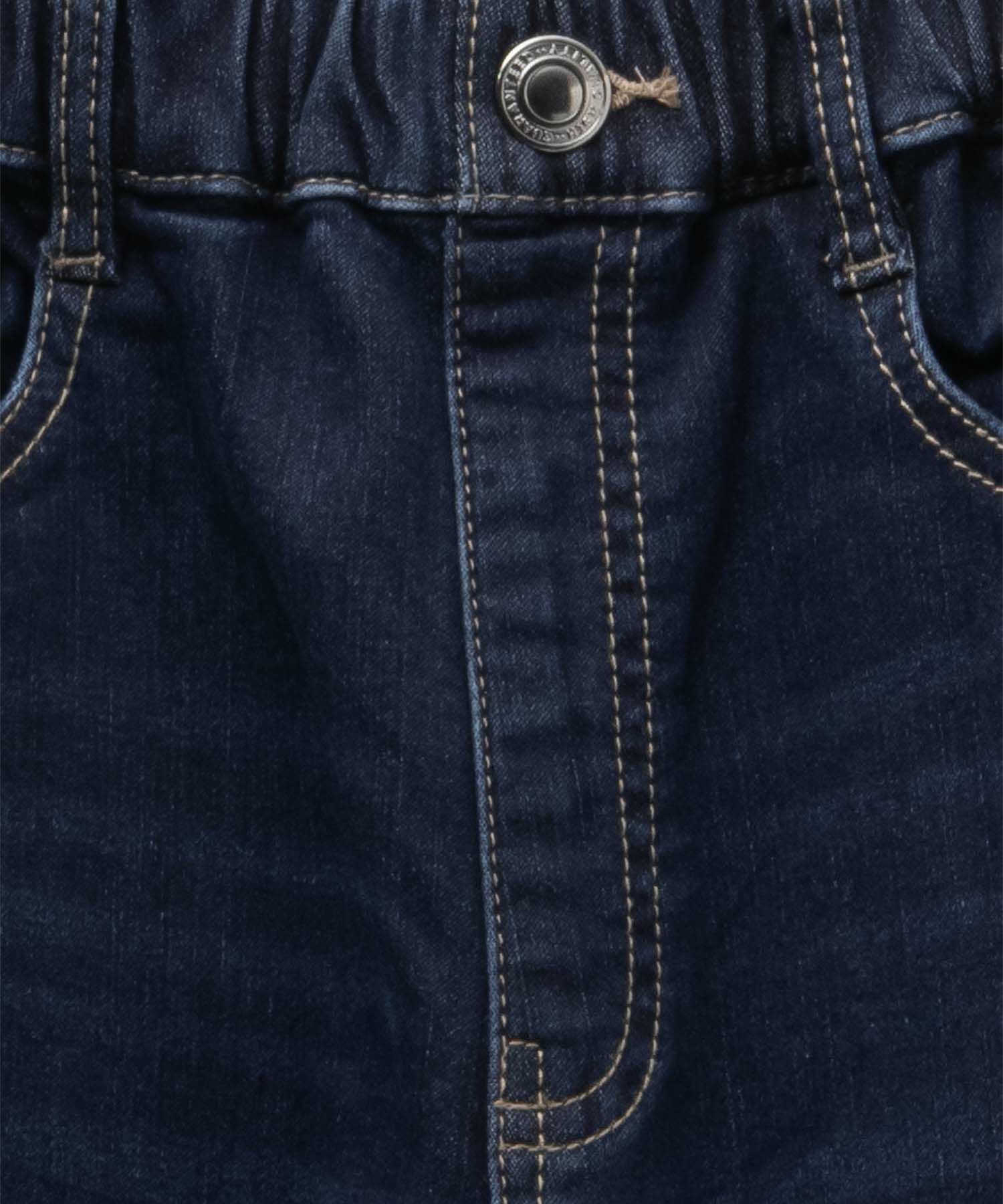 NAVY 温℃ 裏起毛 デニムレギュラーストレート キッズ商品サムネイル-25