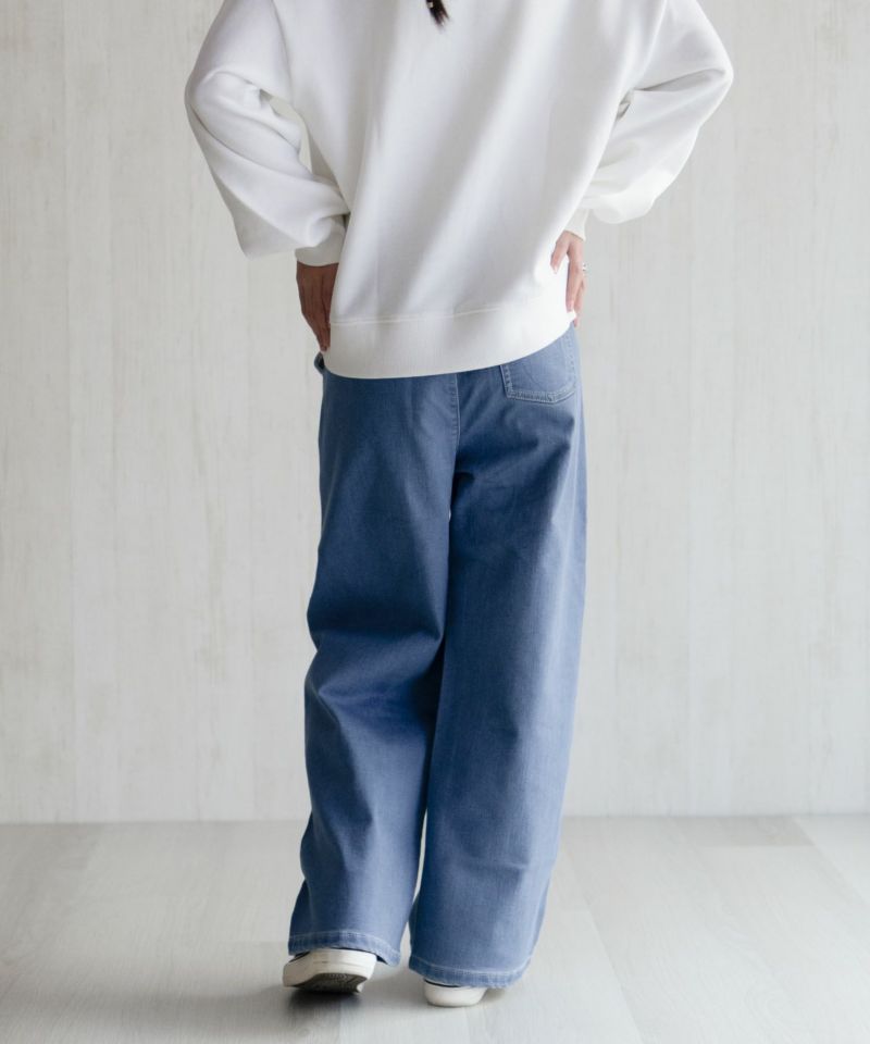 NAVY 温℃ 裏起毛 デニムワイド キッズ商品画像-6