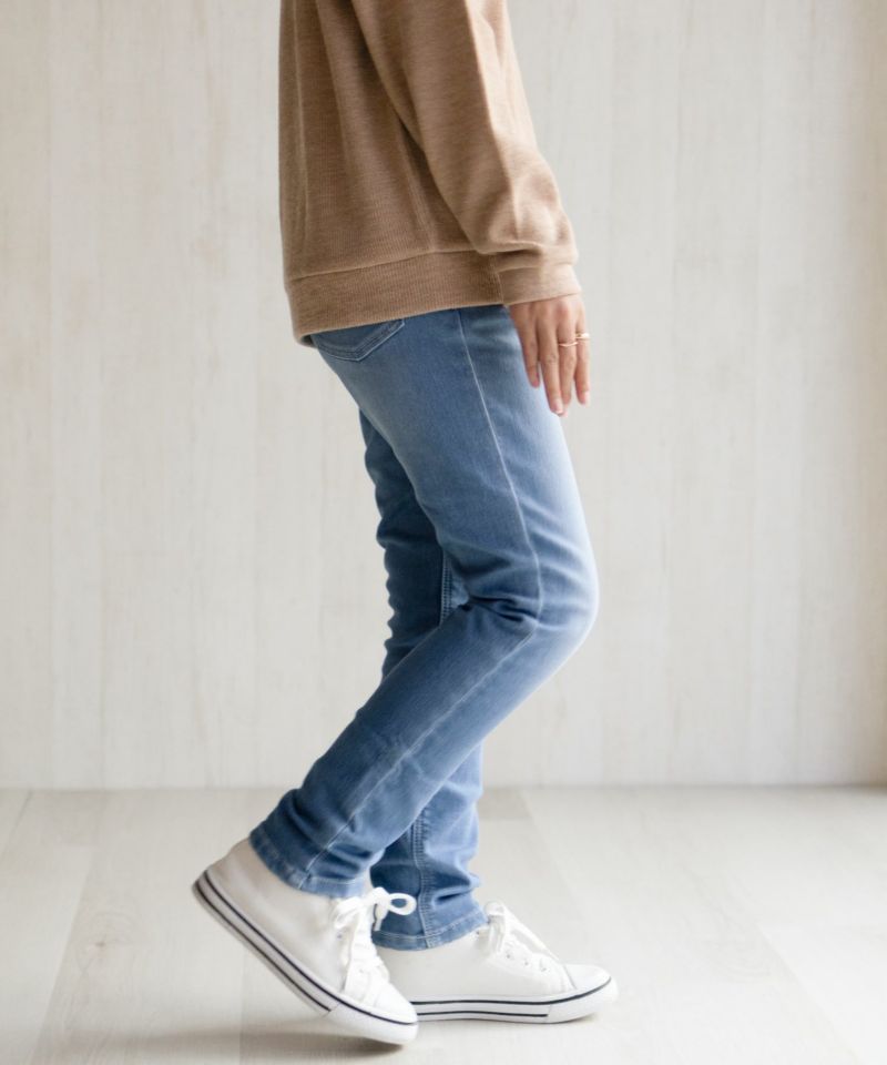 NAVY 温℃ 裏起毛 デニムスキニー キッズ商品画像-4