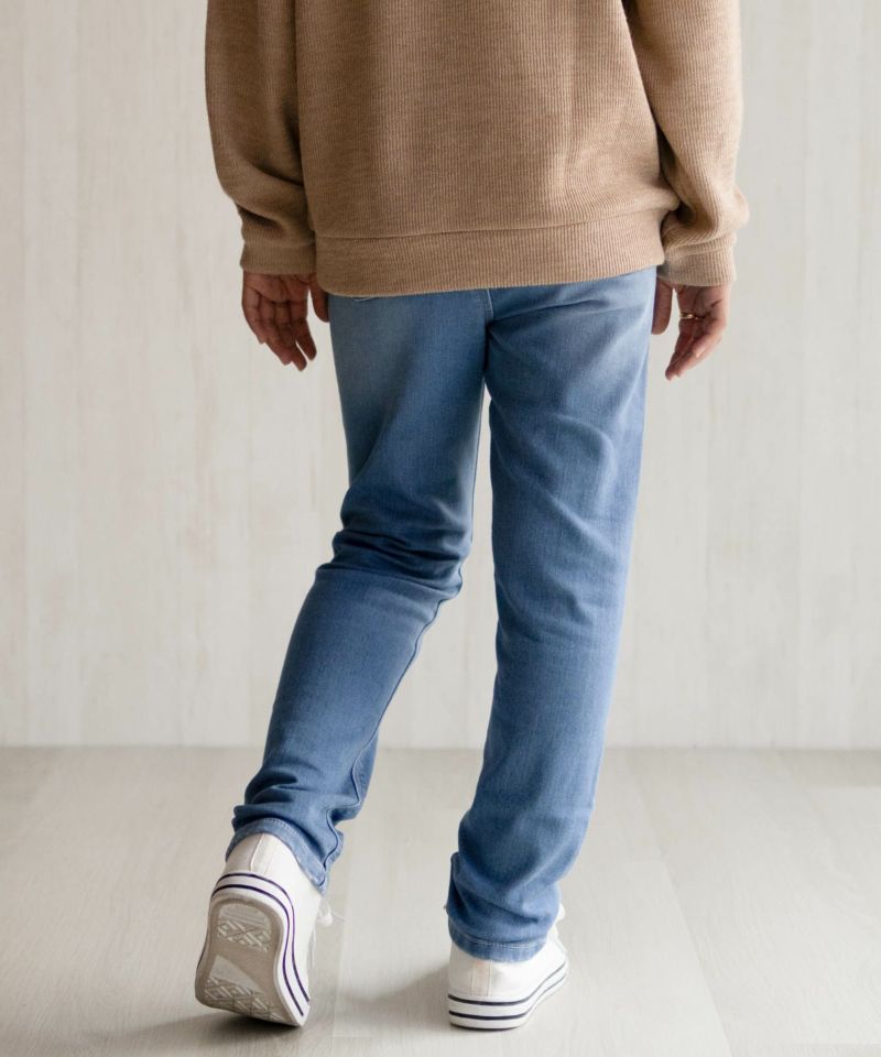 NAVY 温℃ 裏起毛 デニムスキニー キッズ商品画像-5