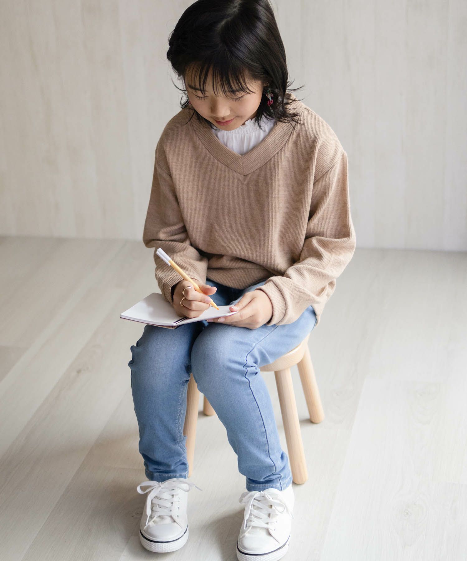 NAVY 温℃ 裏起毛 デニムスキニー キッズ商品サムネイル-8