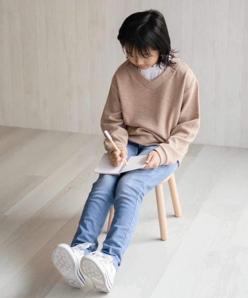 NAVY 温℃ 裏起毛 デニムスキニー キッズ商品画像-9