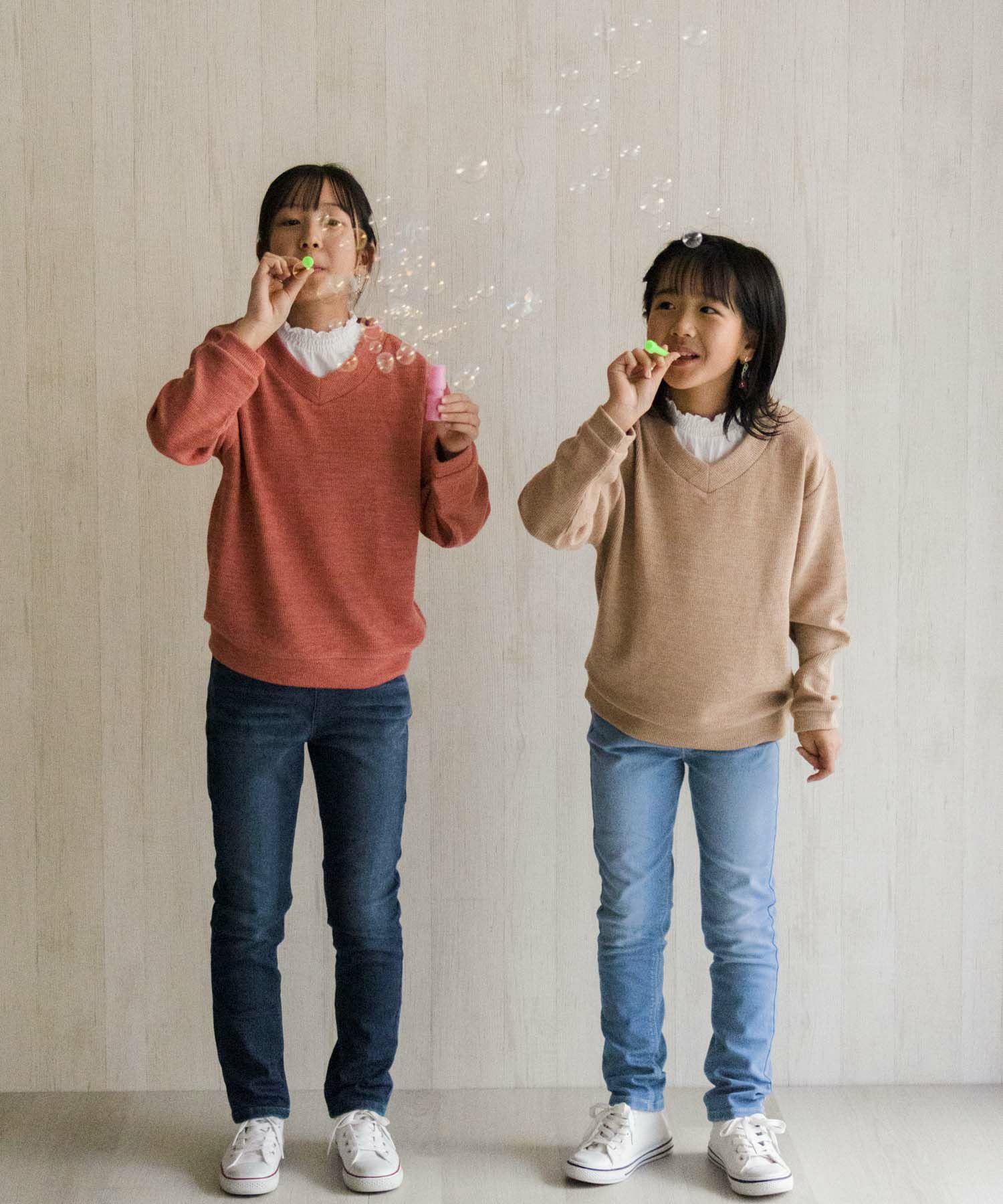 NAVY 温℃ 裏起毛 デニムスキニー キッズ商品サムネイル-21