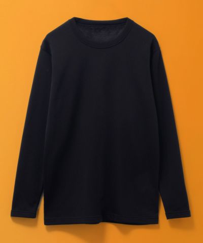 NAVY  温℃ 裏シャギークルーネック長袖インナー メンズ ネコポス 対応商品