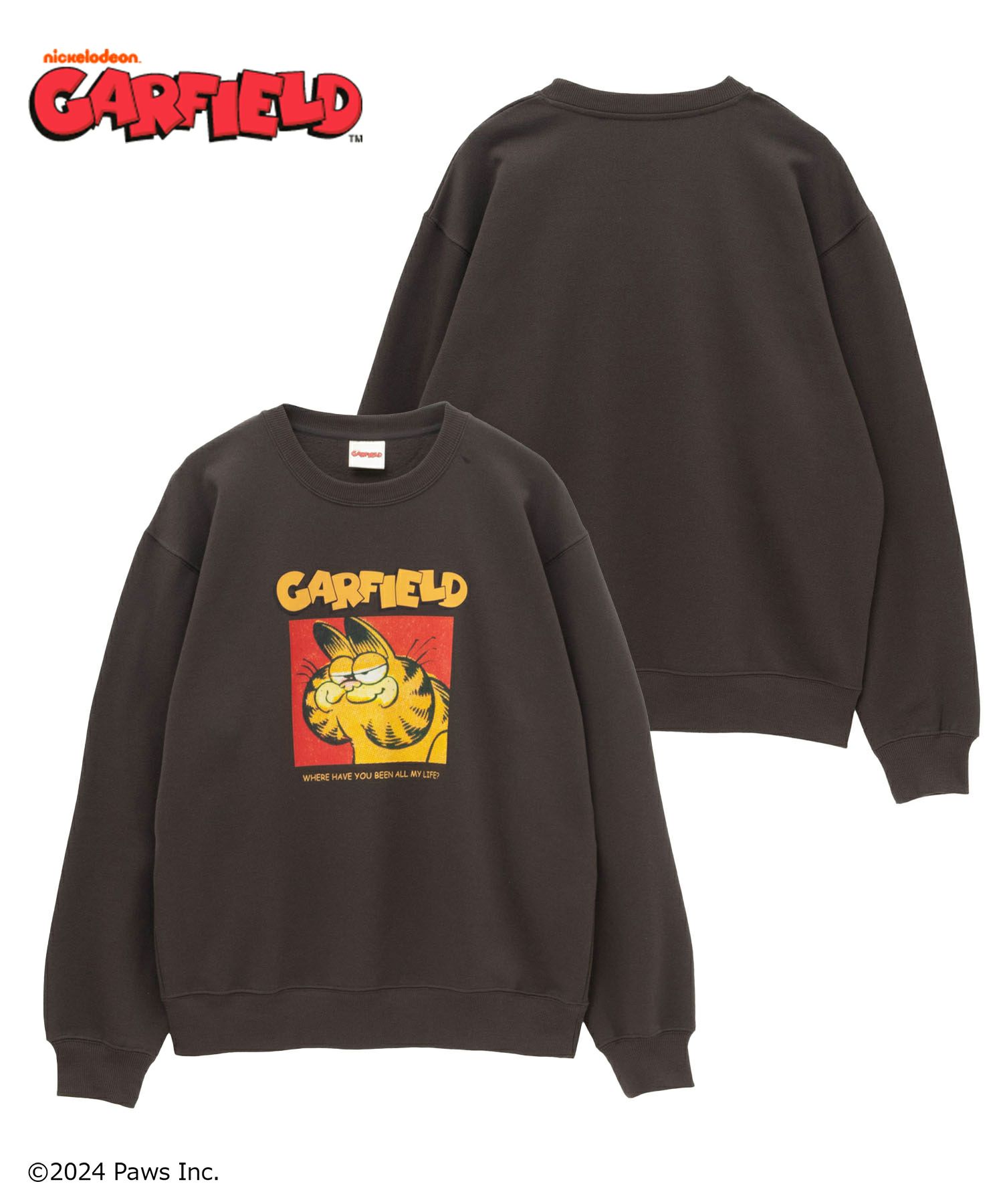 ガーフィールド スウェットクルーネック メンズ商品サムネイル-1