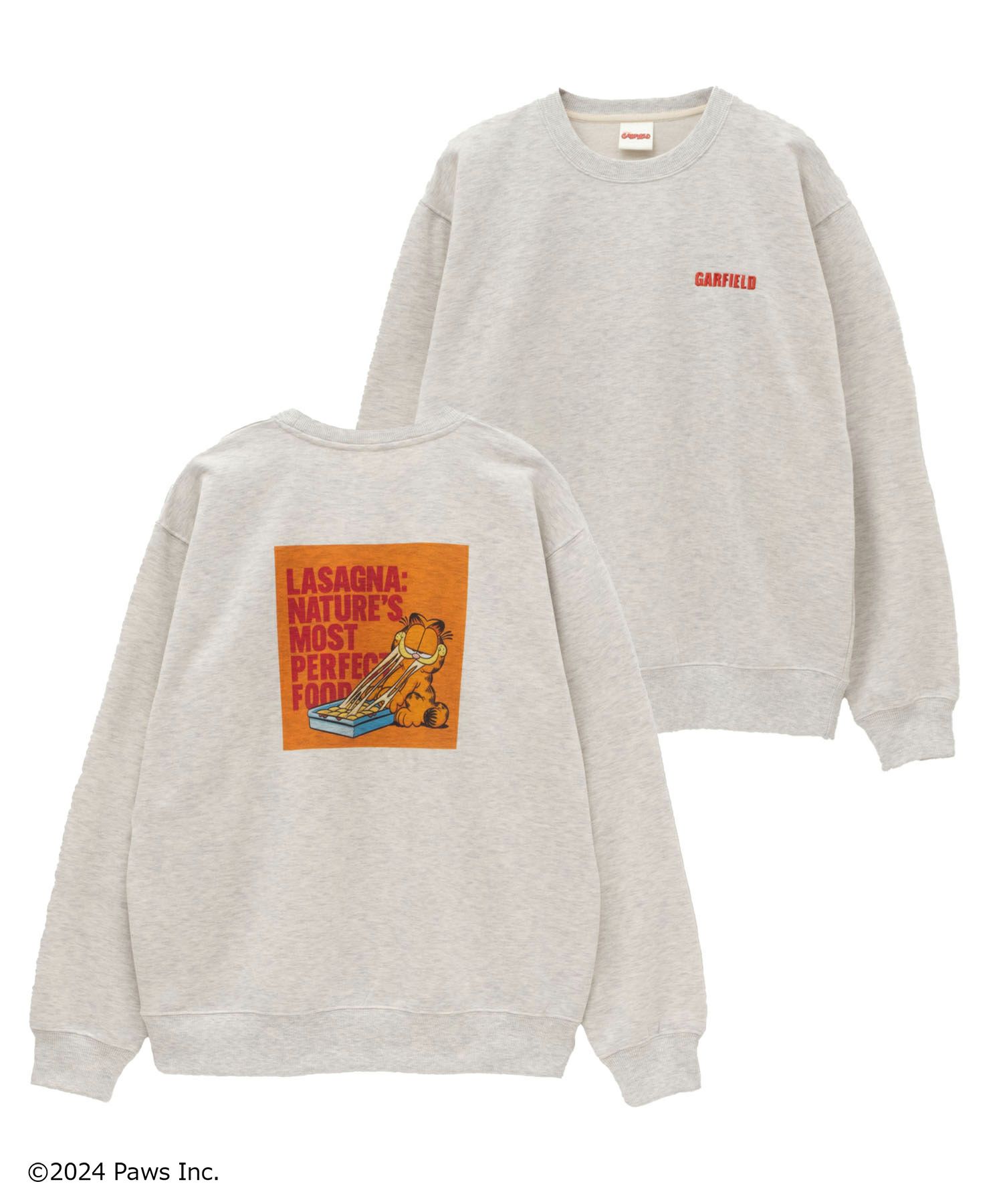 ガーフィールド スウェットクルーネック メンズ商品画像-2