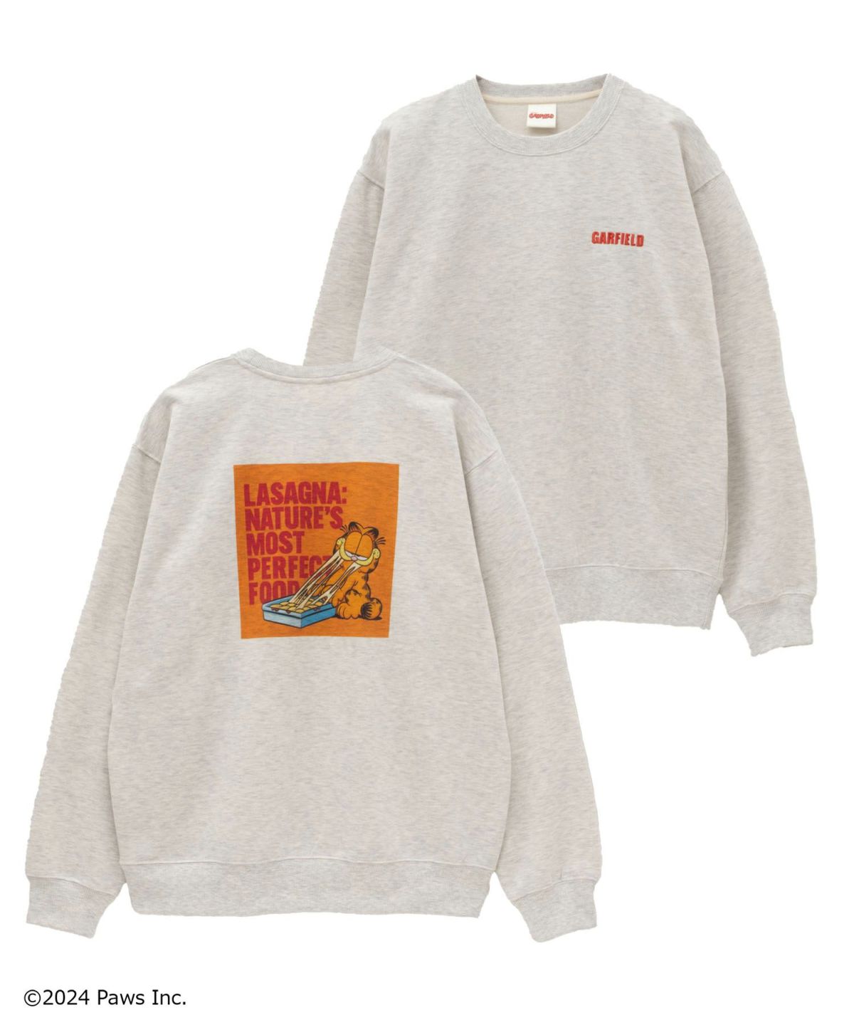 ガーフィールド スウェットクルーネック メンズ