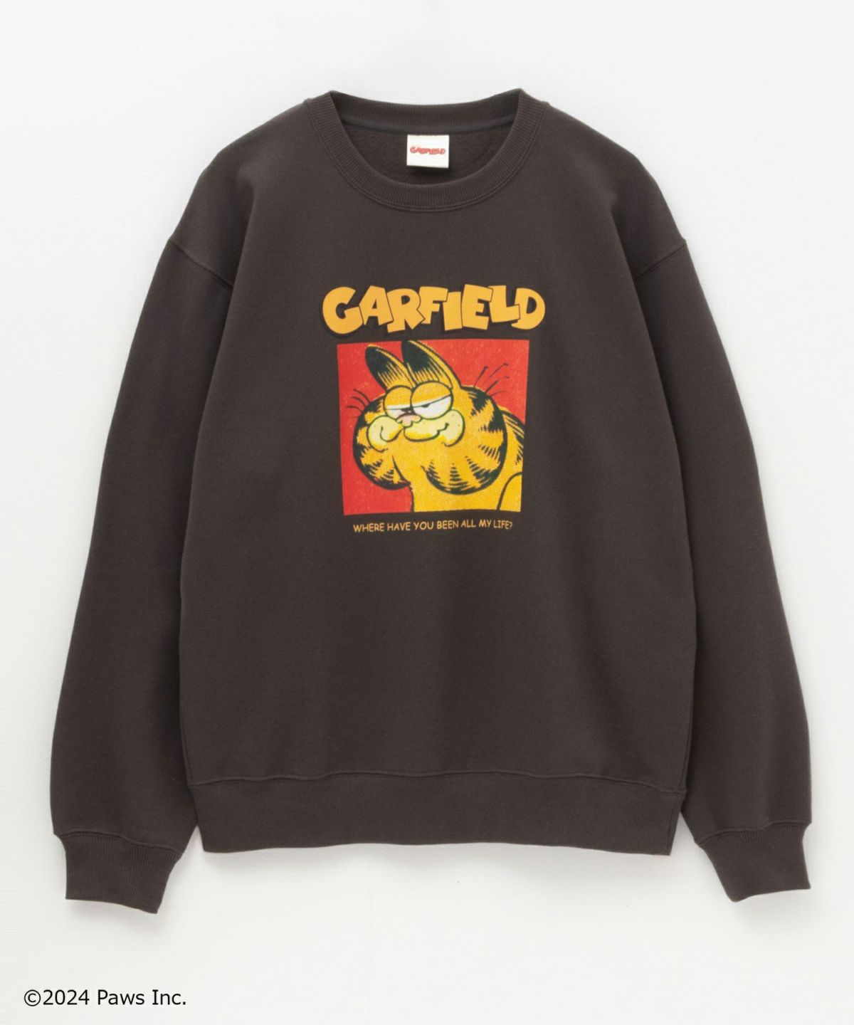 ガーフィールド スウェットクルーネック メンズ