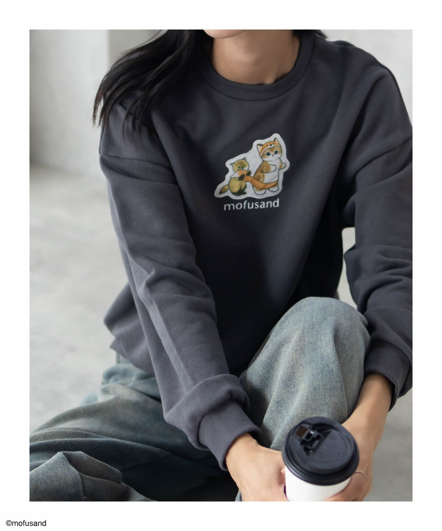 [期間限定価格]mofusand フォックスプリントトレーナー レディース商品画像-2