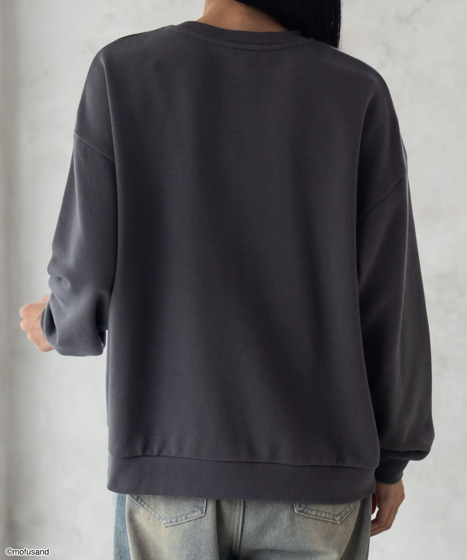 mofusand フォックスプリントトレーナー レディース商品画像-5