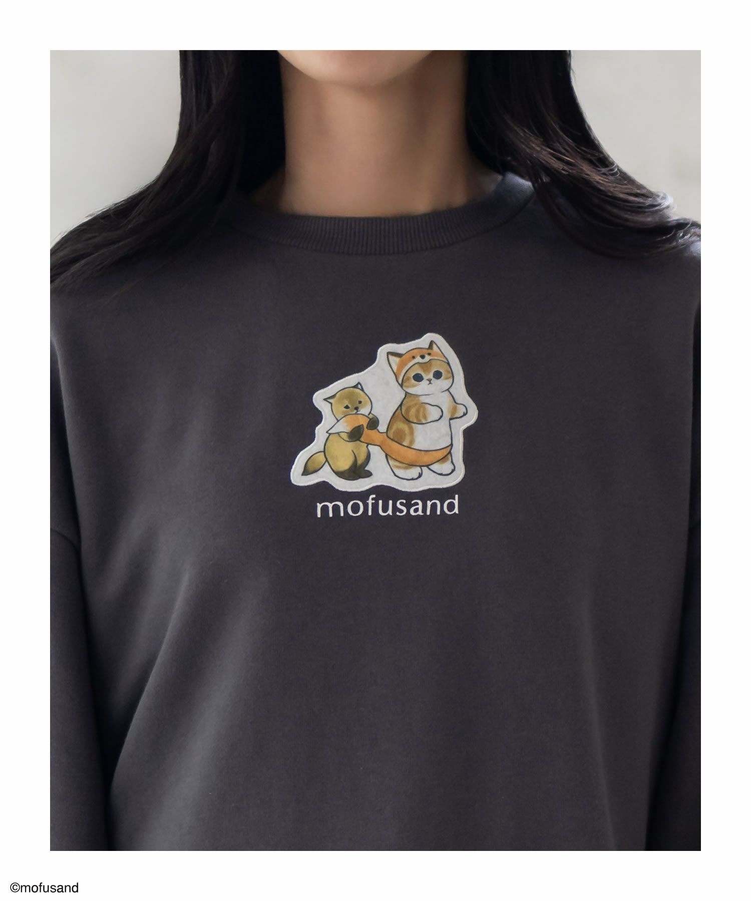 [期間限定価格]mofusand フォックスプリントトレーナー レディース商品画像-6