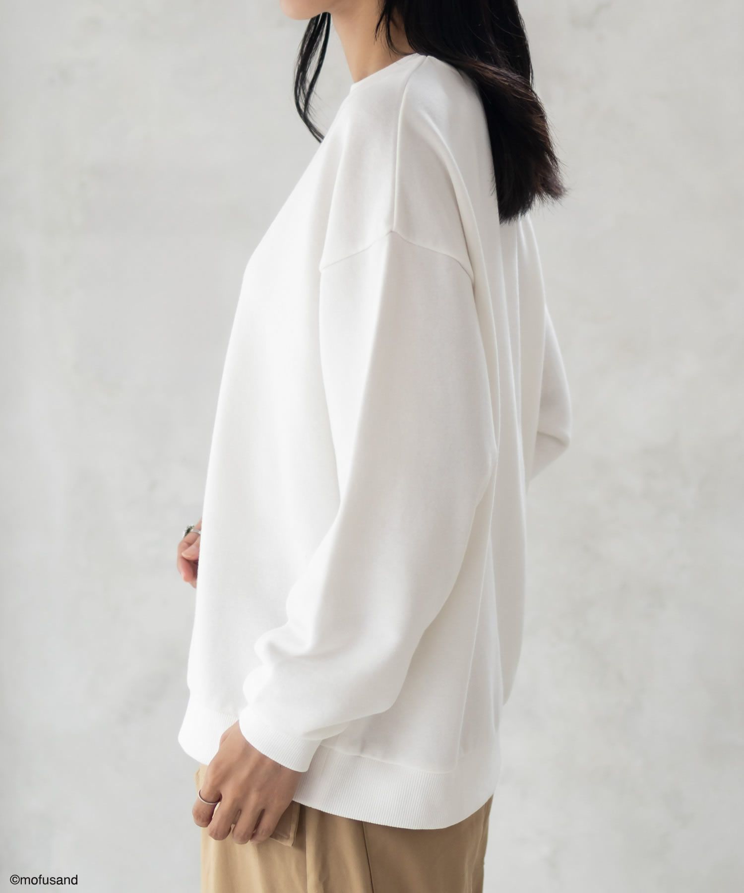 mofusand レモンプリントトレーナー レディース