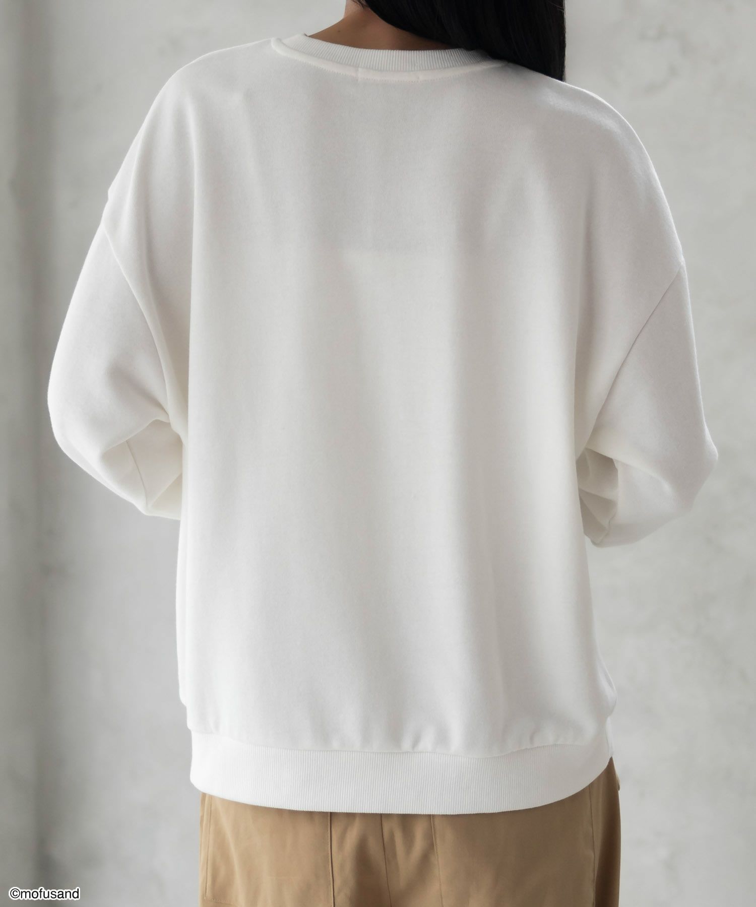 mofusand レモンプリントトレーナー レディース