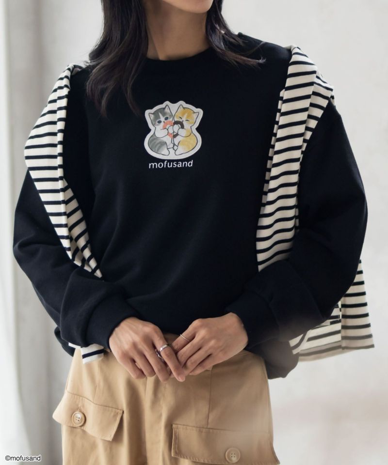 [期間限定価格]mofusand ハートプリントトレーナー レディース商品画像-2