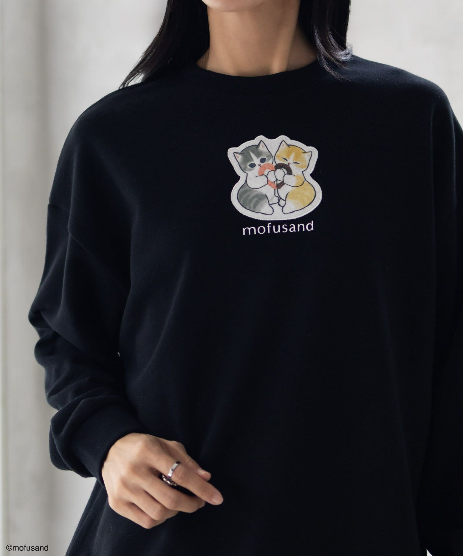 [期間限定価格]mofusand ハートプリントトレーナー レディース商品サムネイル-8