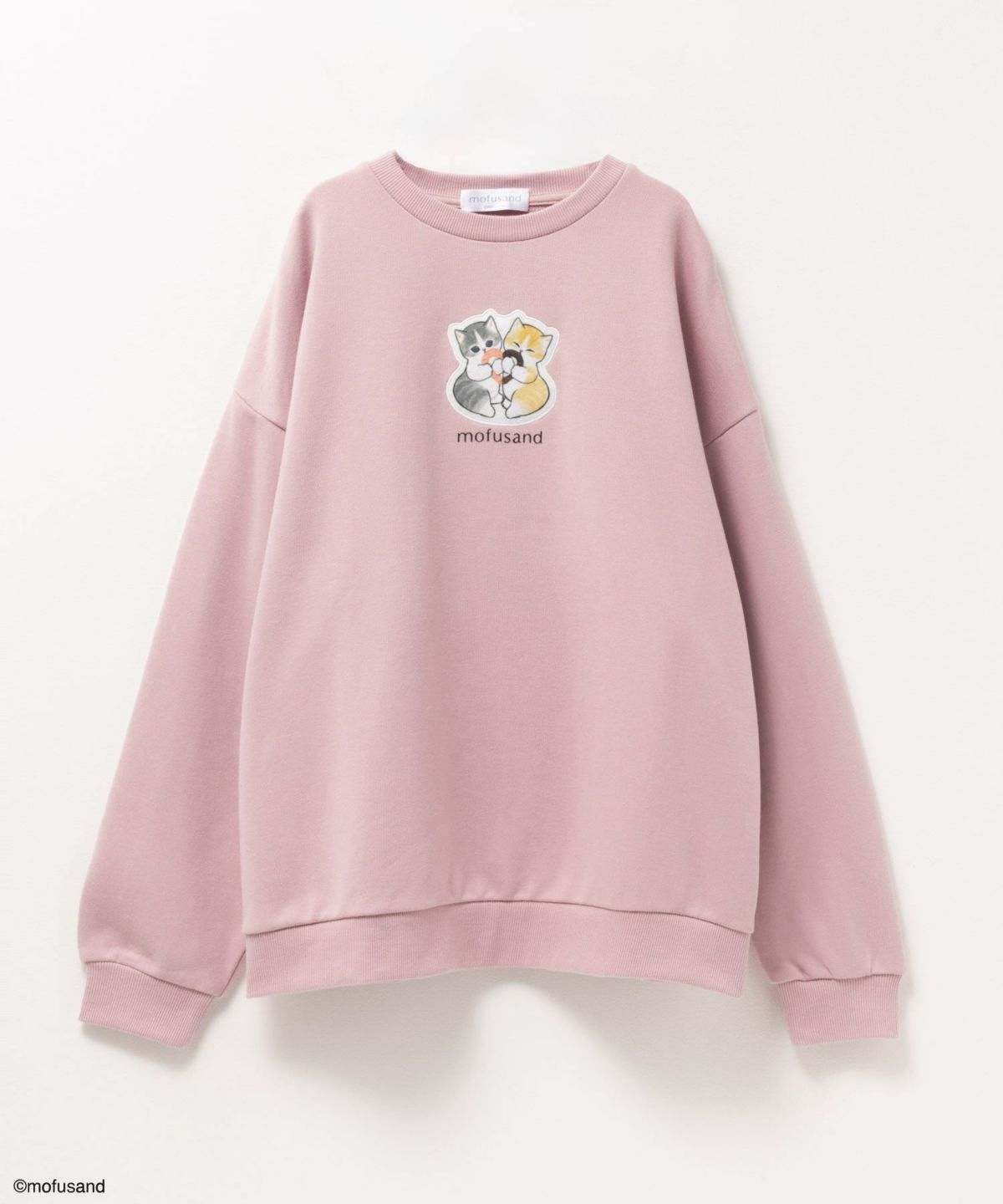 mofusand ハートプリントトレーナー レディース