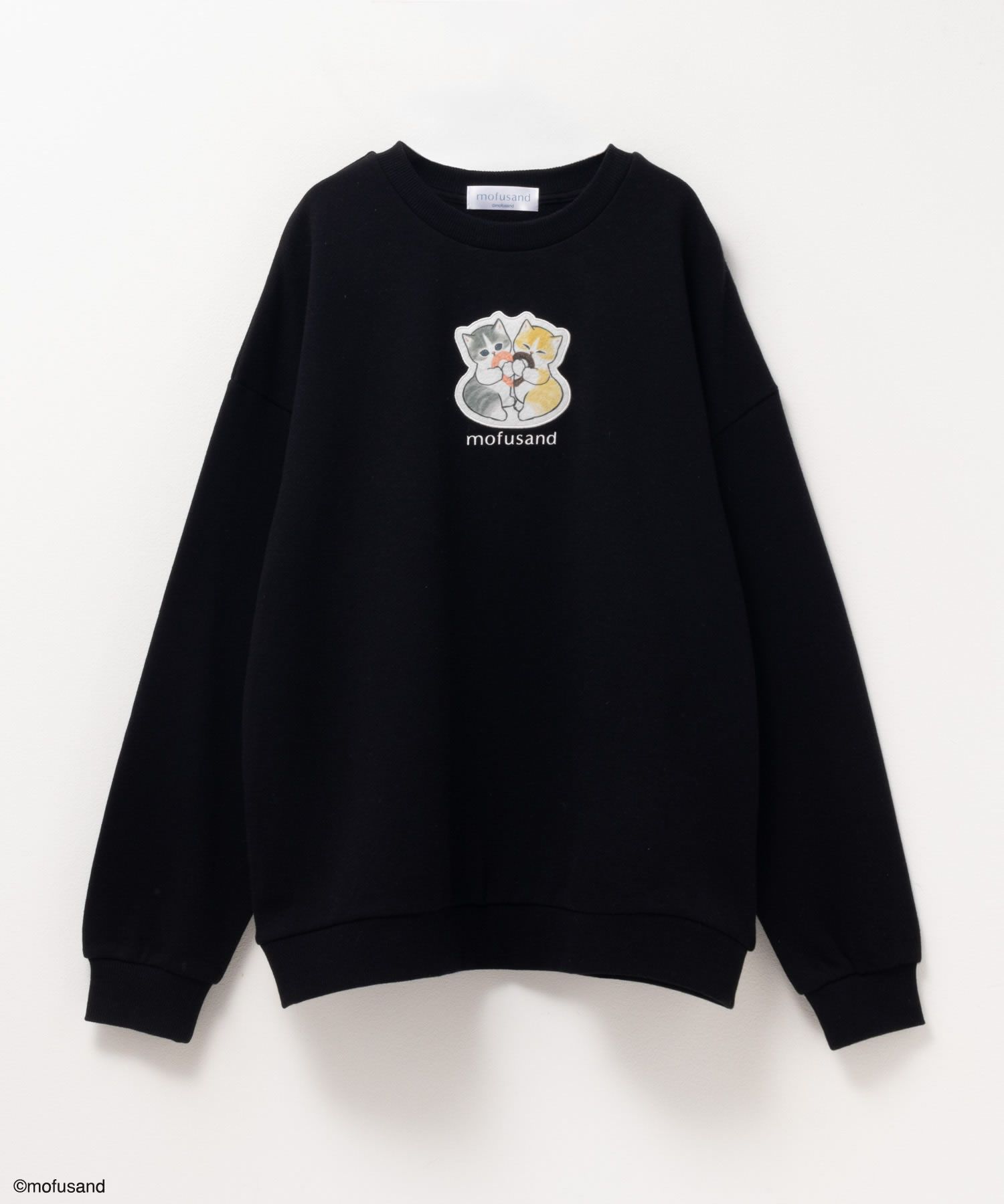 mofusand ハートプリントトレーナー レディース