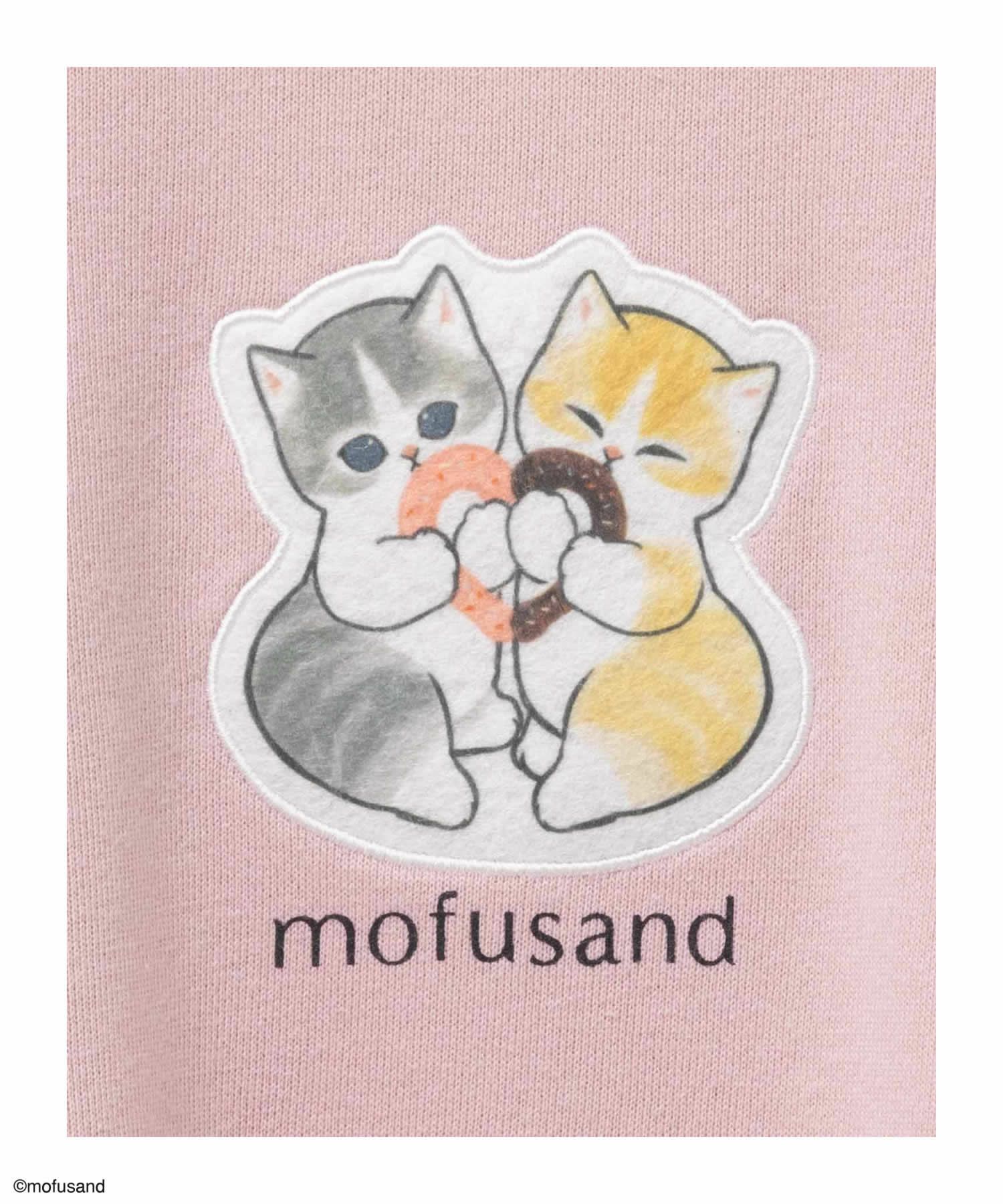 mofusand ハートプリントトレーナー レディース