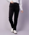 nAvy 温℃裏ベロアスリムパンツ レディース
