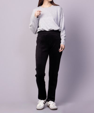 nAvy 温℃ 裏ベロアスリムパンツ レディース