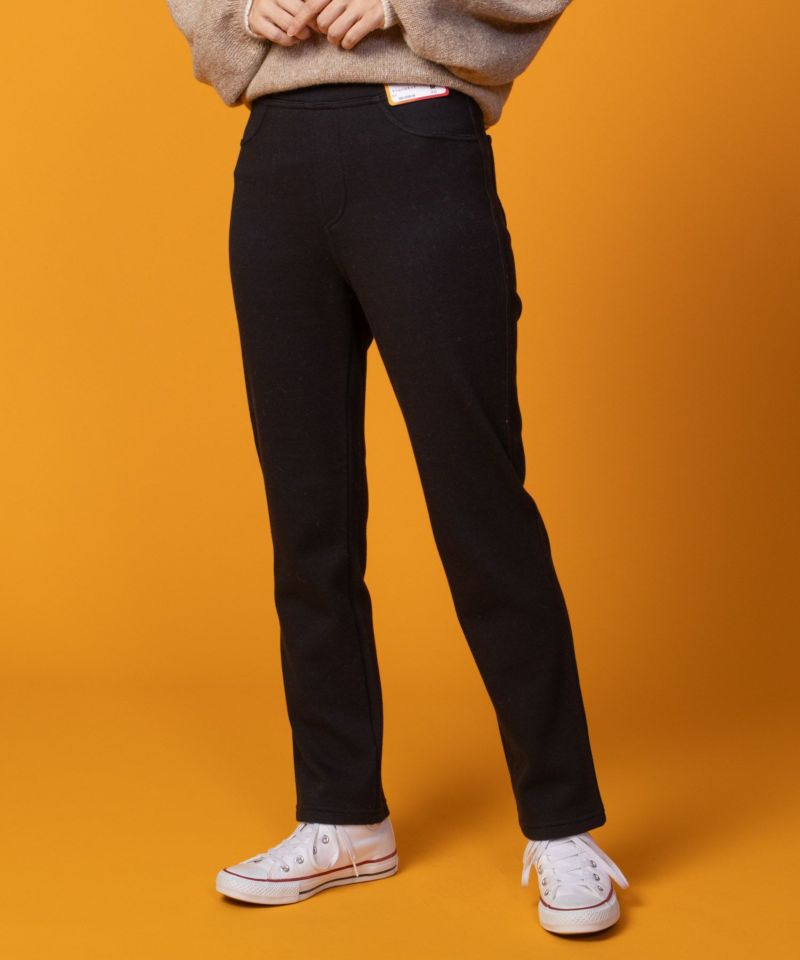 nAvy 温℃ 裏シャギースリムストレートパンツ レディース商品画像-1
