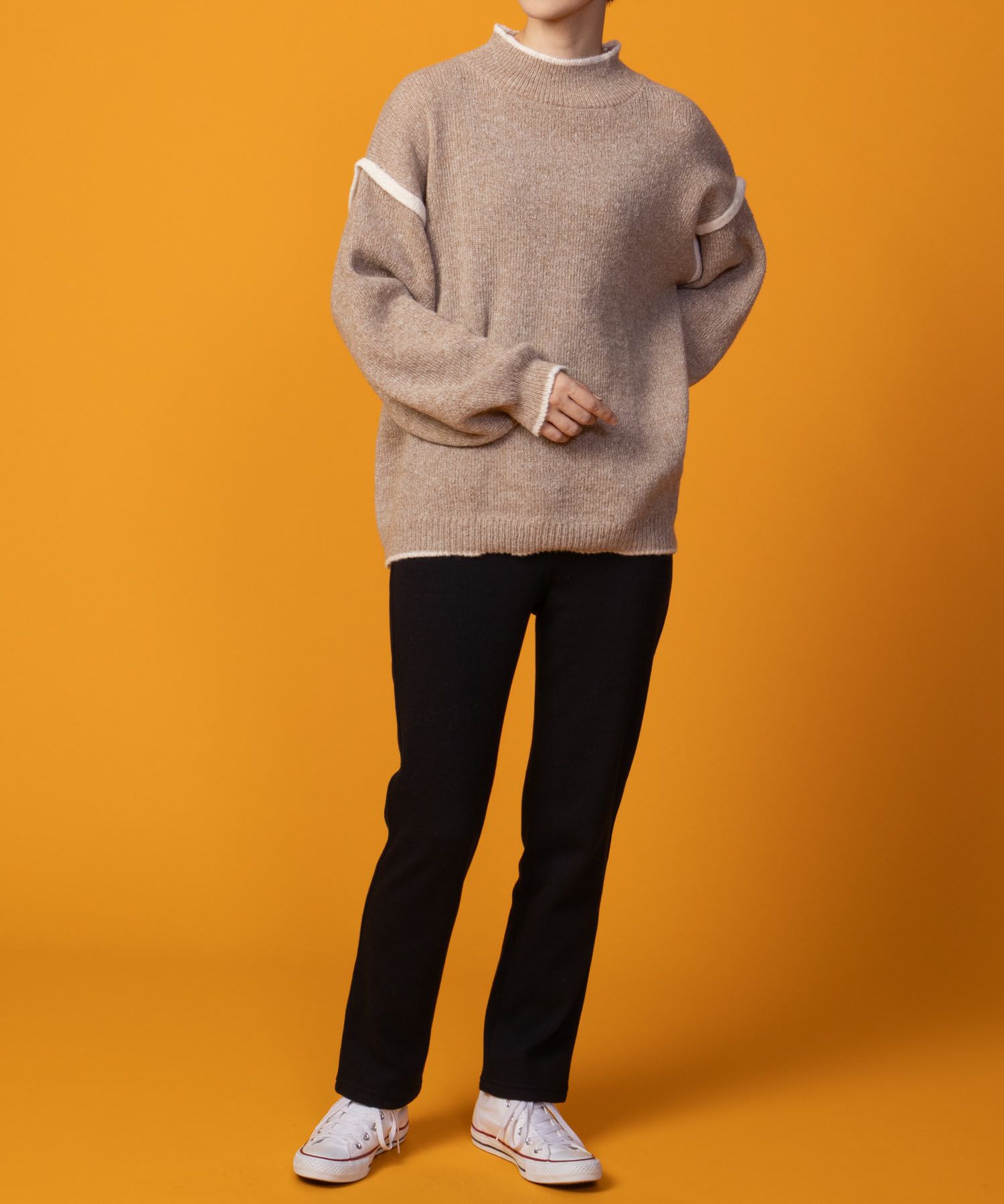 nAvy 温℃裏シャギースリムストレートパンツ レディース