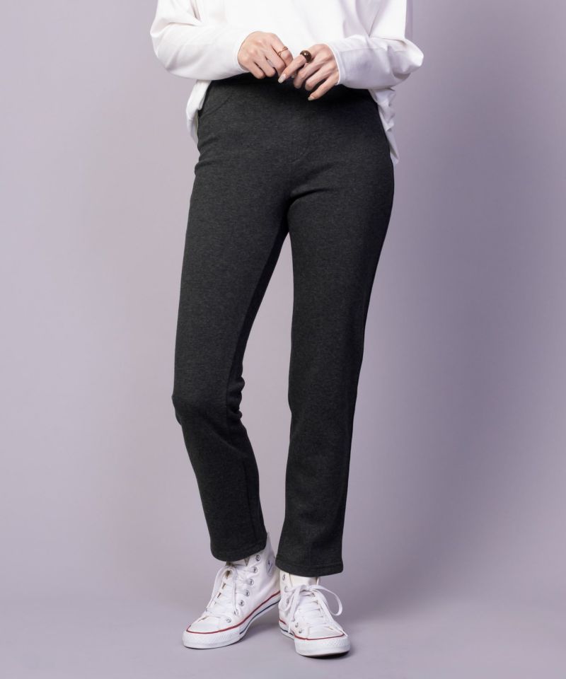 nAvy 温℃ 裏シャギースリムストレートパンツ レディース商品画像-6